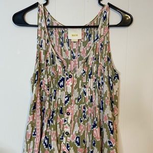 Anthropologie Maeve Sleeveless Blouse w/ buttons